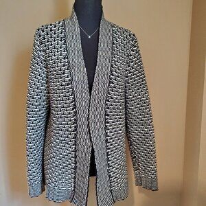 Talbot Black and White threaded, knitted high-quality sweater